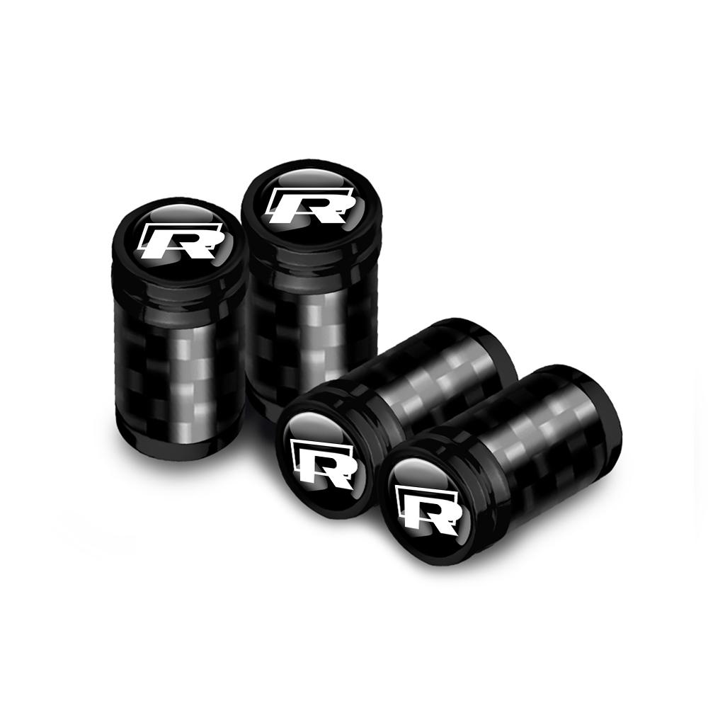 MPSGW1 Car Accessories Carbon Fiber Wheel Tire Valve Caps Stem Case for Volkswagen Golf Tiguan Jetta GTI Bora VW R Polo Passat Rline