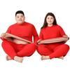 Couple Sherpa Fleece Thermal Underwear Set Plus Size Warm Cold Resistant Winter