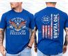 America 250th Birthday Us Flag 250 Years Eagle Patriotic 1776 2026 2 Sided Tee Unisex Casual Cotton Short Sleeve Unisex Tshirt