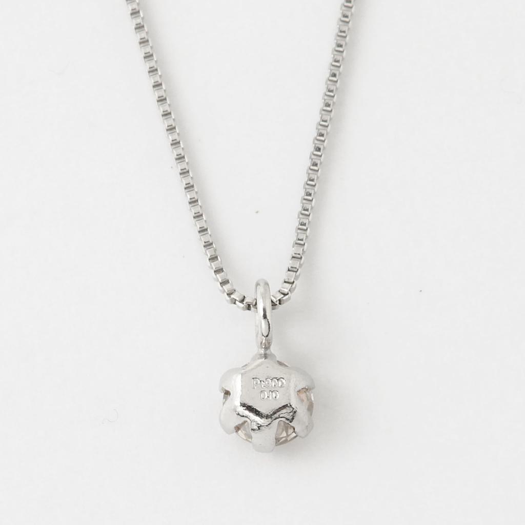 Platinum Diamond UGL with Exclusive DAPN135UGL [D Collection] Necklace, 0.1ct, Certified, Box,