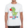 Red Nose Day T-rex Trex Lover's Gift Dynosaurs Dino Red Nose Day 2023 Mens Tee Top