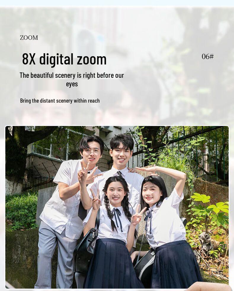 Student Digital Camera D02: Campus HD Camcorder, Entry-Level Portable Travel Card Camera