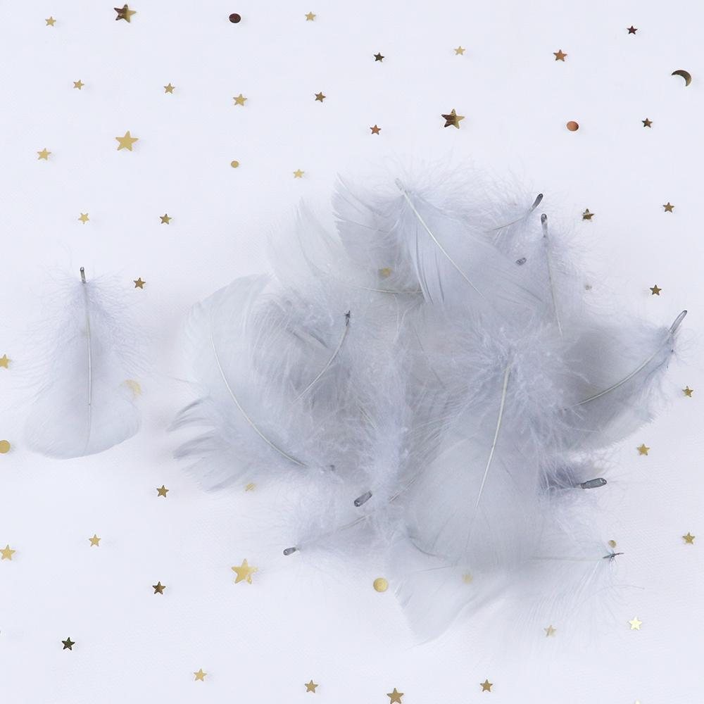50PCS 5-12cm Natural Goose Feathers Bulk for DIY Crafts Wedding Costume Hair Accessories Party Decorations