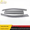 Rain Deflectors with Bright Plastic Strip for 15 Captur Models - PS Plastic Sun Visor Trim Exterior Accessory
