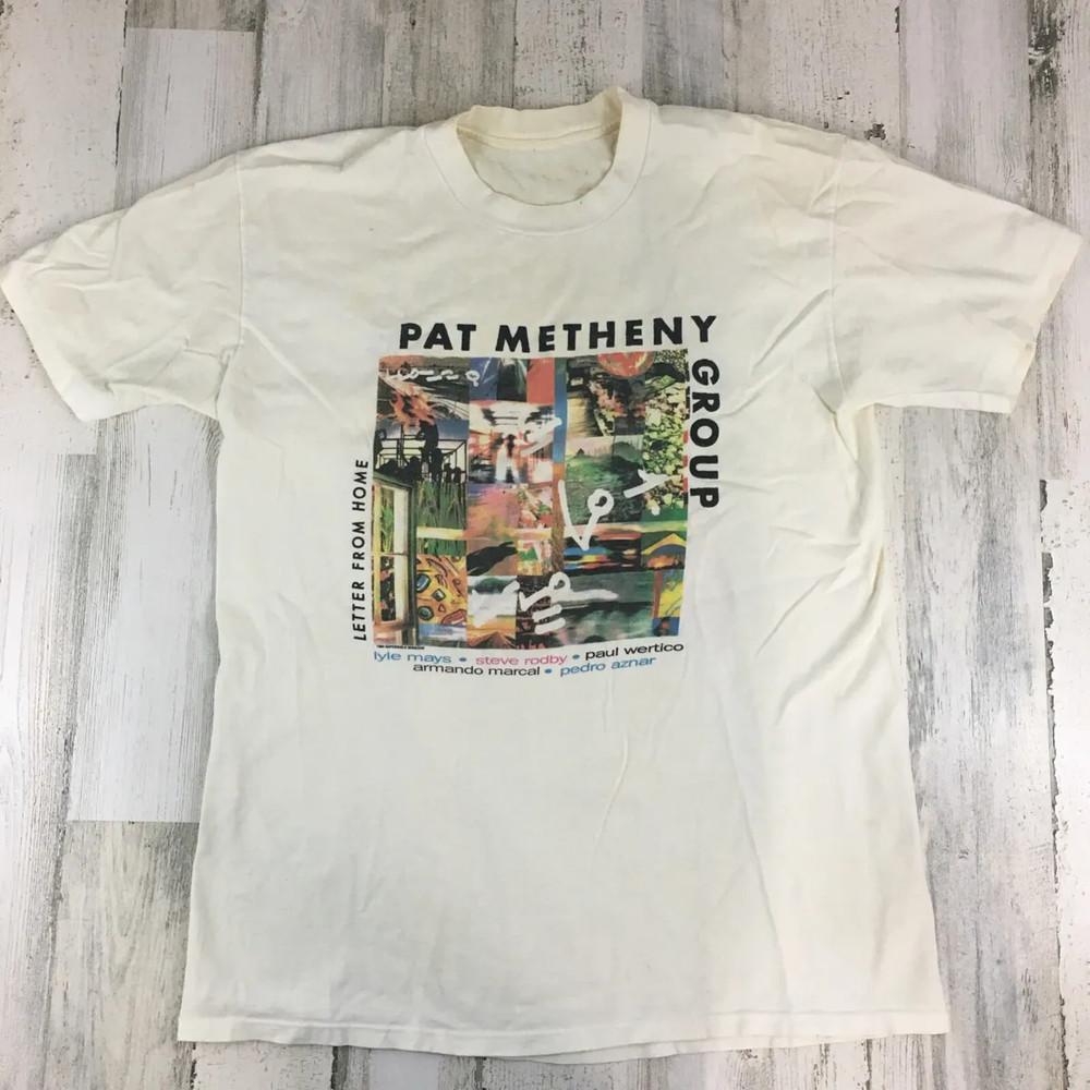 1989 Style Pat Metheny Group Tour Concert Shirt White Unisex 34 Unisex T-Shirt XXXL