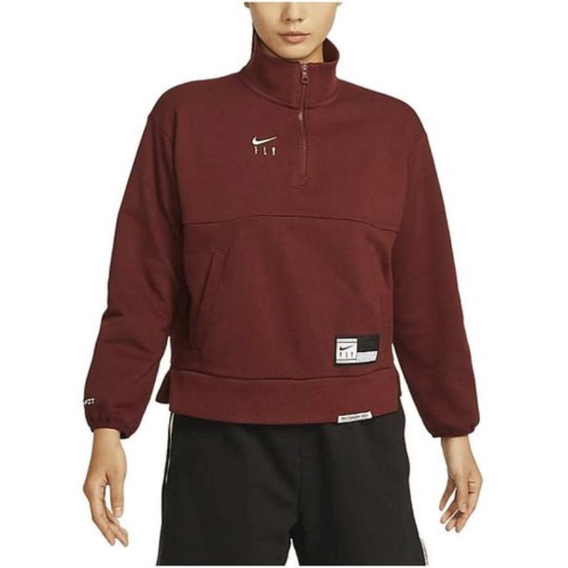 Nike Swoosh Fly Sweatshirt Women's Dark Team Red FQ4090-619
