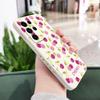 Purple Cherry Phone Case For Samsung Galaxy S25 S24 S23 S22 S21 S20 S10 S10E Ultra Plus FE Note 20 Ultra Plus Cover
