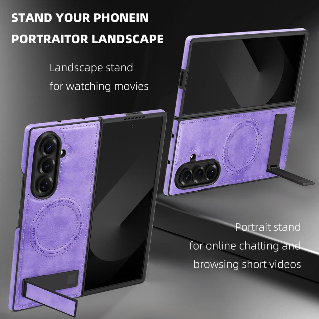 Samsung Z Fold7/Z Fold6 Magnetic Stand Crystal Shield Business Phone Case