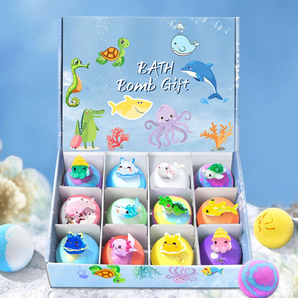 12 Pieces Kids Bath Balls Gentle Birthday Shower SPA Ball