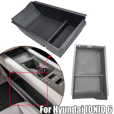 ABS Black Interior Armrest Console Central Storage Box For Hyundai IONIQ 6