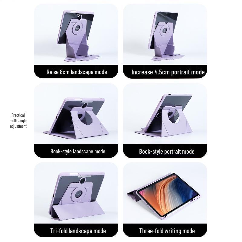 OPPO Pad 4 Pro/Pad 5 & OnePlus 2 Pro Vertical Leather Case with Folding Support