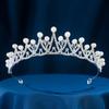 Bridal Crown Headgear Luxury Atmospheric Wedding Dress 18th Birthday Ceremony Children's Crystal Crown
