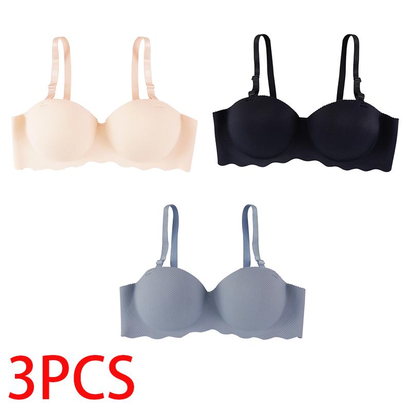 Women Breathable Bra Summer Seamless Brassiere Female Lingerie Sexy Solid Color Push Up Bra Underwear Bralette