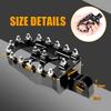 Goldfire 1 Pair CNC Wide Foot Pegs 360° Rotating MX Chopper Bobber Style CNC