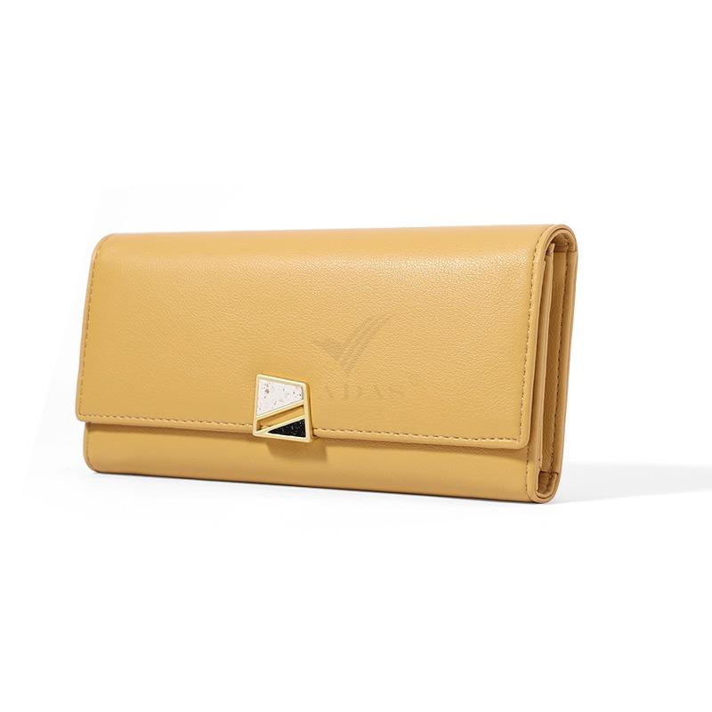 Women's Leather Wallet Pocket Wallet Ladies Long Clutch Bag