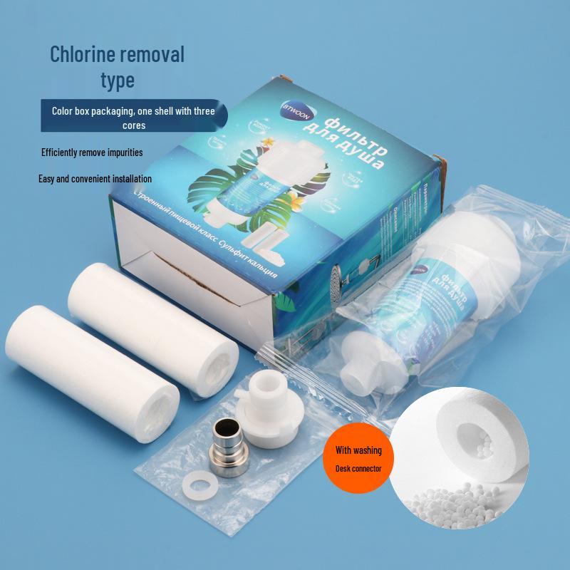 Replaceable Filter Shower & Faucet Head for Water Purification and Chlorine Removal