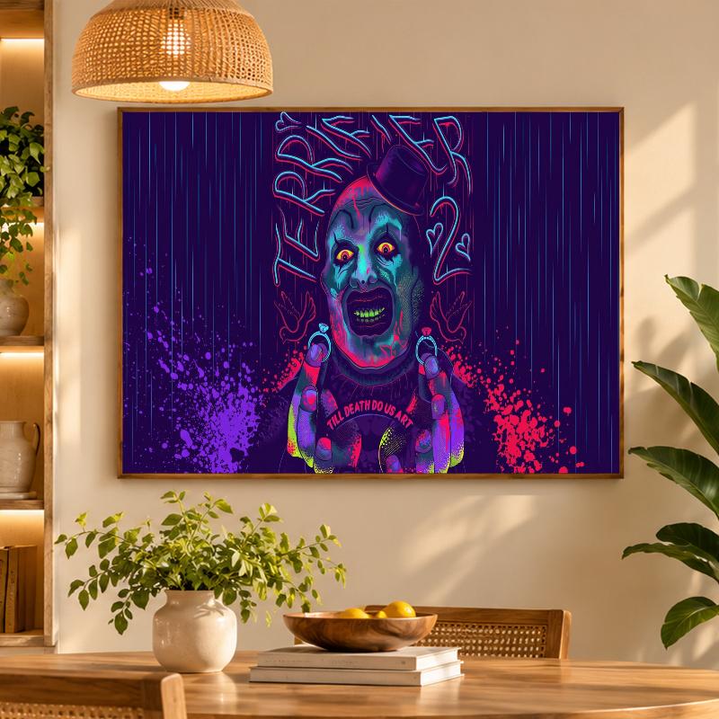 5D Diamond Painting Terrifier Art the Clown DIY Full Drill Diamond Art Kit Home Decoration