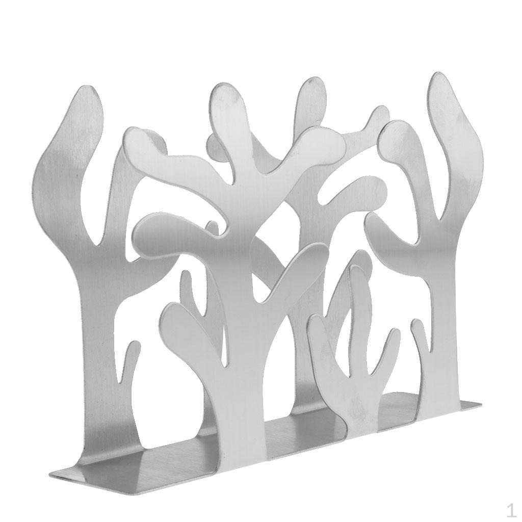 Desktop Upright Napkin Serviette Holder Paper Tissue Rack Party 1_Plant