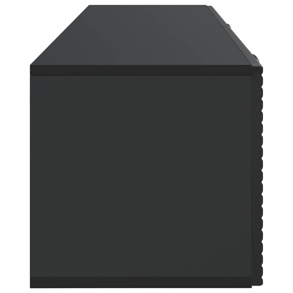 Wall Mounted TV Cabinet Black 98 x 31 x 30 cm Particleboard