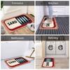 Funny Vintage Sardines  Tin Design Front Door Mat Anti-Slip Indoor Waterproof  Doormat Garden Garage Entrance Rug Carpet