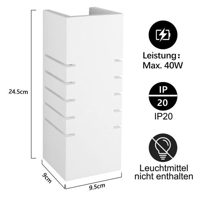 Up-and-Down Wall Sconce - NETTLIFE - Modern Design - White - Metal - E14