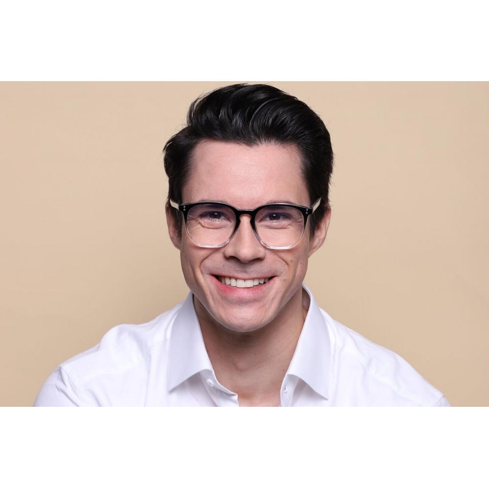 Vollrand Quadratisch Verwaschenes Schwarz Smartbuy Kollektion Harrell Blaulichtblock 219 2 C13 Mode Unisex Brille