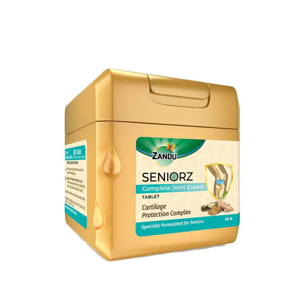 Zandu Seniorz Complete Joint Expert Tablets 60 Pack OF 1 Ayurvedic Natural Supplement for Strong Healthy Joints