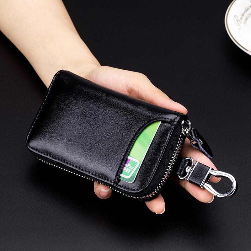 Men's Key Bag Zipper + Key Bag, Fashionable Multi-functional Car Key Bag, Key Bag Wholesale