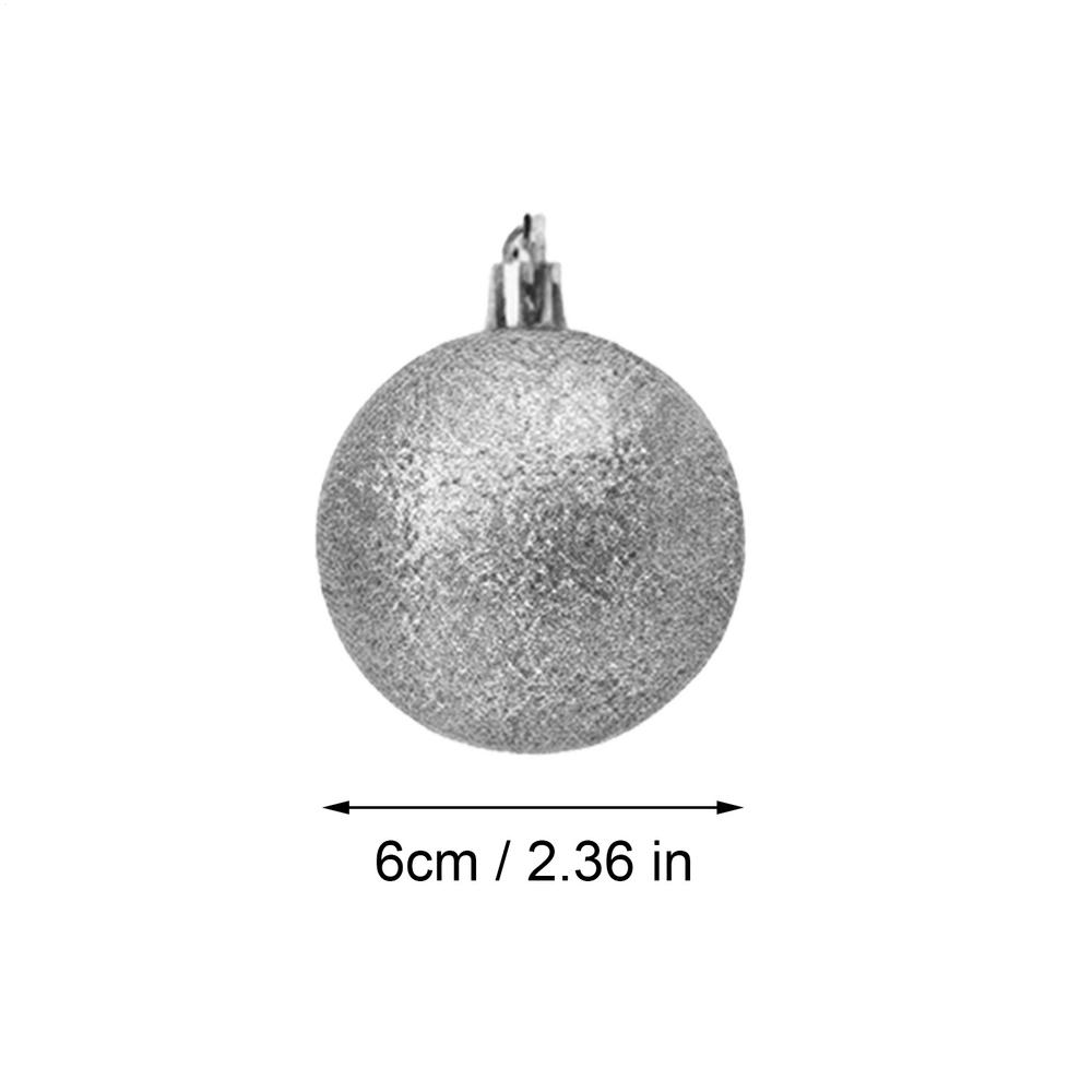 

12PCS Christmas Balls Ornaments 2.36inch Shatterproof Bulk Globes Shatterproof Christmas Ornaments for Home Dance Party 6cm сірий колір