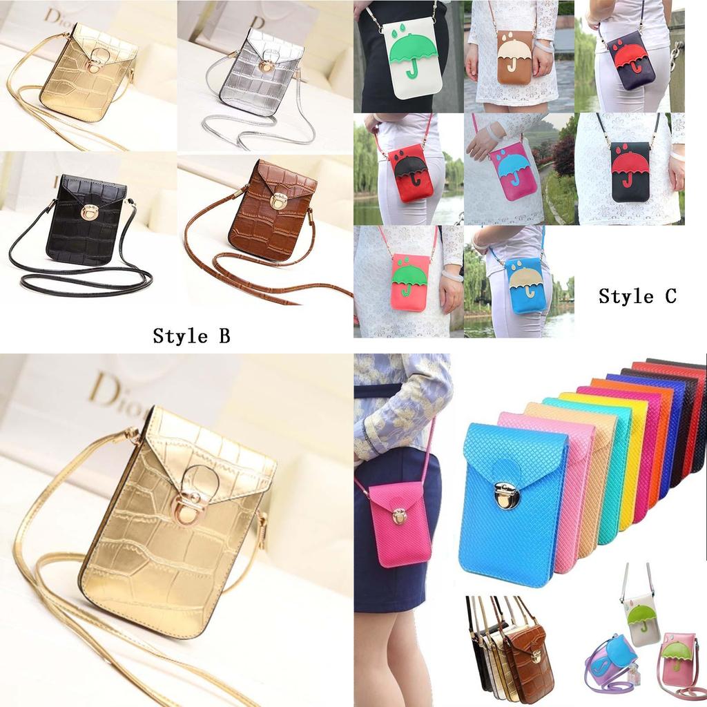 Elegante Damen Handy Geldbörse mit Tasche und zeitlosem Schultertaschen-Design