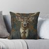 Hert in Pak Kussensloop Polyester Linnen Fluweel Patroon Rits Decor Auto Kussenhoes