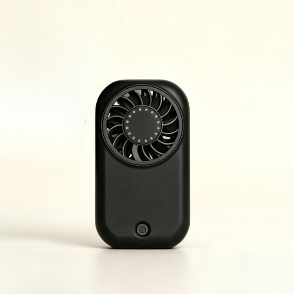 1pc Portable mini handheld fan, USB rechargeable pocket portable fan, ultra-thin card style 5-speed wind adjustable strong wind small fan,