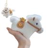 YUWENW Mini Horse Plush 2026 Year of the Cute Animal Pendant Horse Zodiac Year of the Horse Golden Cute Plush Cute Car Home Baby Men Mini Toy, Horse,
