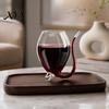 Comfortable Grip Wine Glass Vampire Shape Glasses, Transparent Cocktail with Drinking Tube, Novelty Straw Cup for Wine, Champagne, Juice, Home,