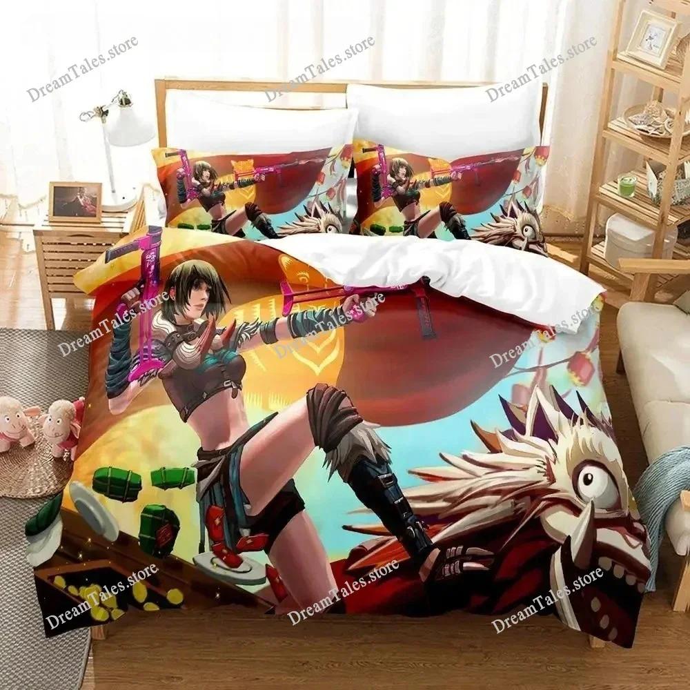 Game Garena Free Fire Bedding Set Single Twin Full Queen King Size Bed Set Aldult Boys Bedroom Duvet Cover Sets 3D Luxury Gift02