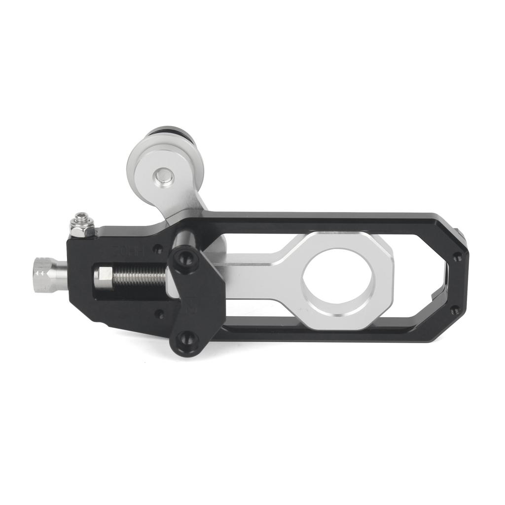 Motorcycle Chain Tensioner Adjuster with Swingarm Spools for YAMAHA R1 YZF-R1 2007-2014 Black&Silver