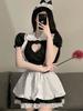 Fashion Maid Lolita Cosplay Costumes Cute Sweet Schoolgirl Uniform Stage Animation Show Apparel Naughty Sweetheart Chemise Sexy