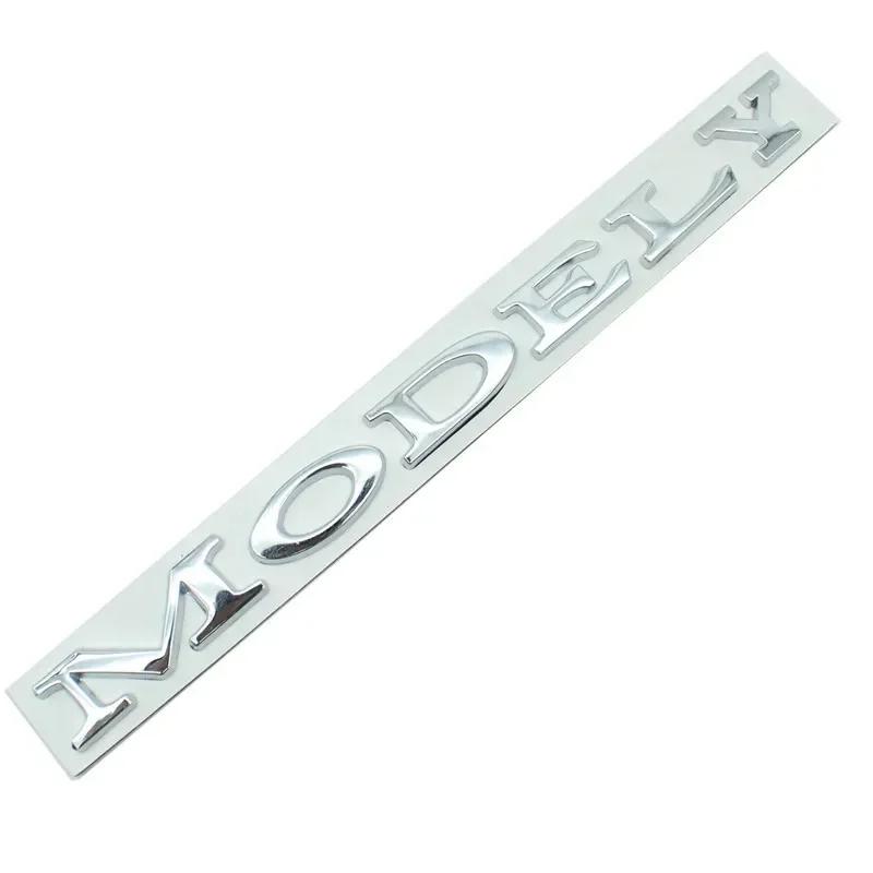 Car Sticker Model Y Logo Sticker for Tesla ModelY Creative Letter Stickers Tail Trunk 3D Zinc Alloy Emblem Badge Styling Car Mod