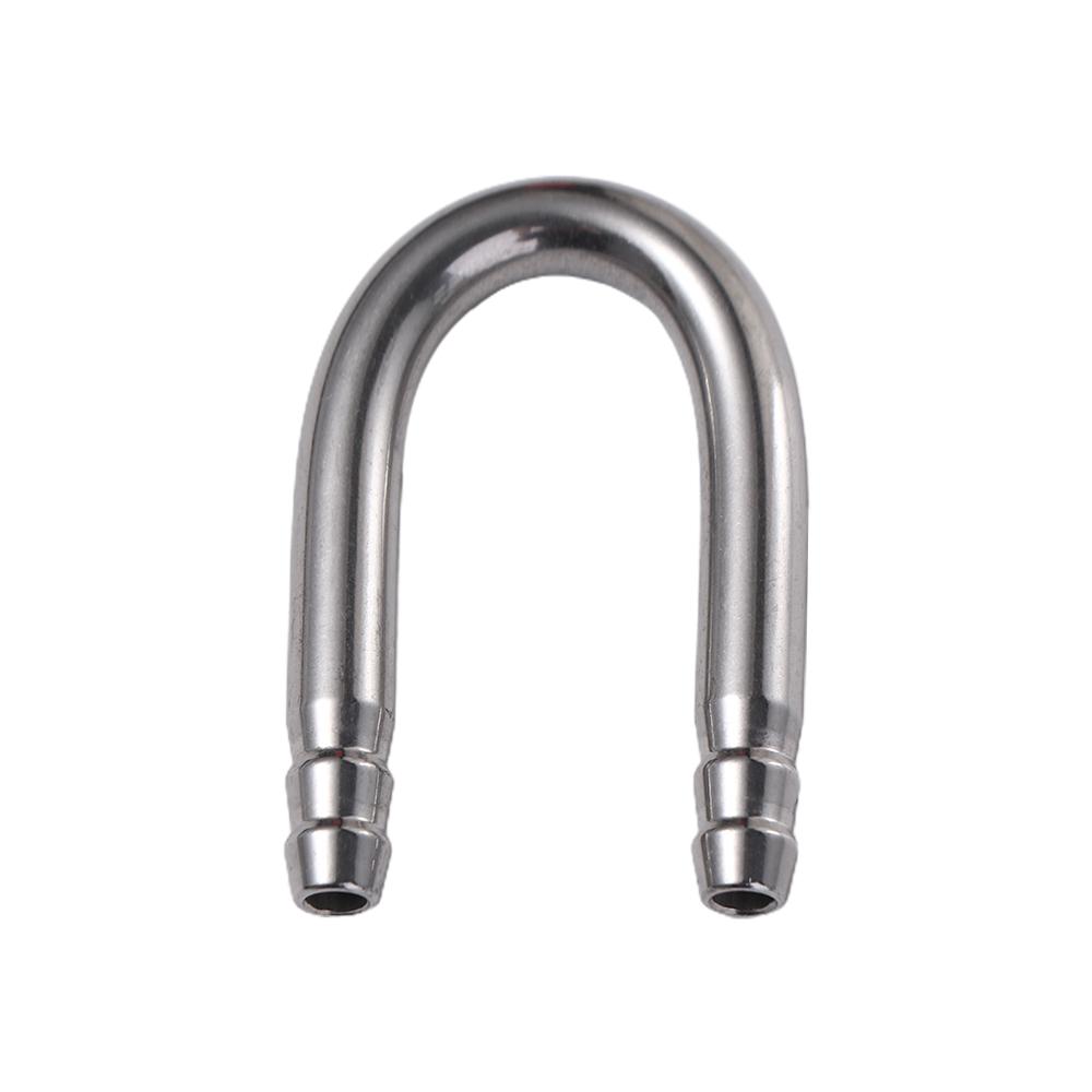 

U-образная воздушная трубка для аквариума из нержавеющей стали, прочный кислородный насос, соединитель для воздушной трубы, принадлежности для аквариума серебряный