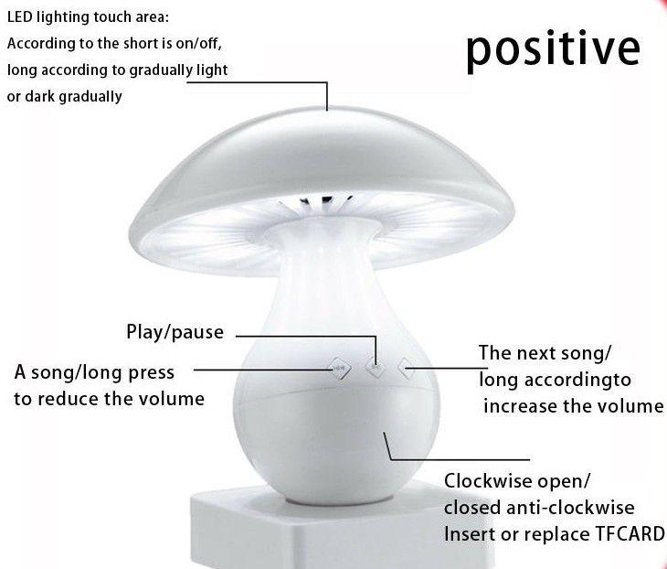 Bluetooth-Lampe Mini-Lautsprecher mit Radio Weiß