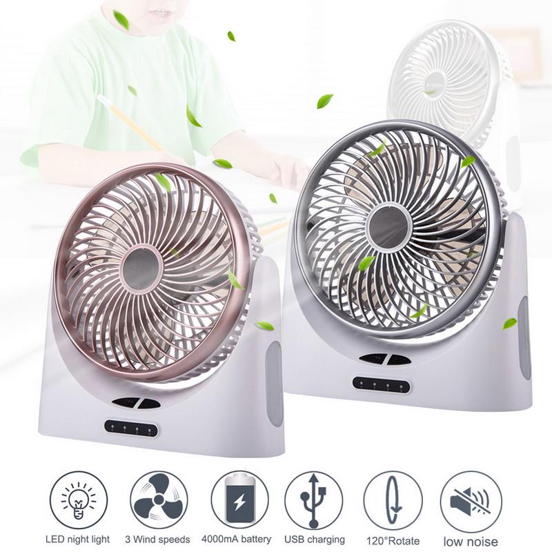Portable Mini Fanmini Fan Led Night Light Small Fan Portable USB Charging at Any Time to Cool Down