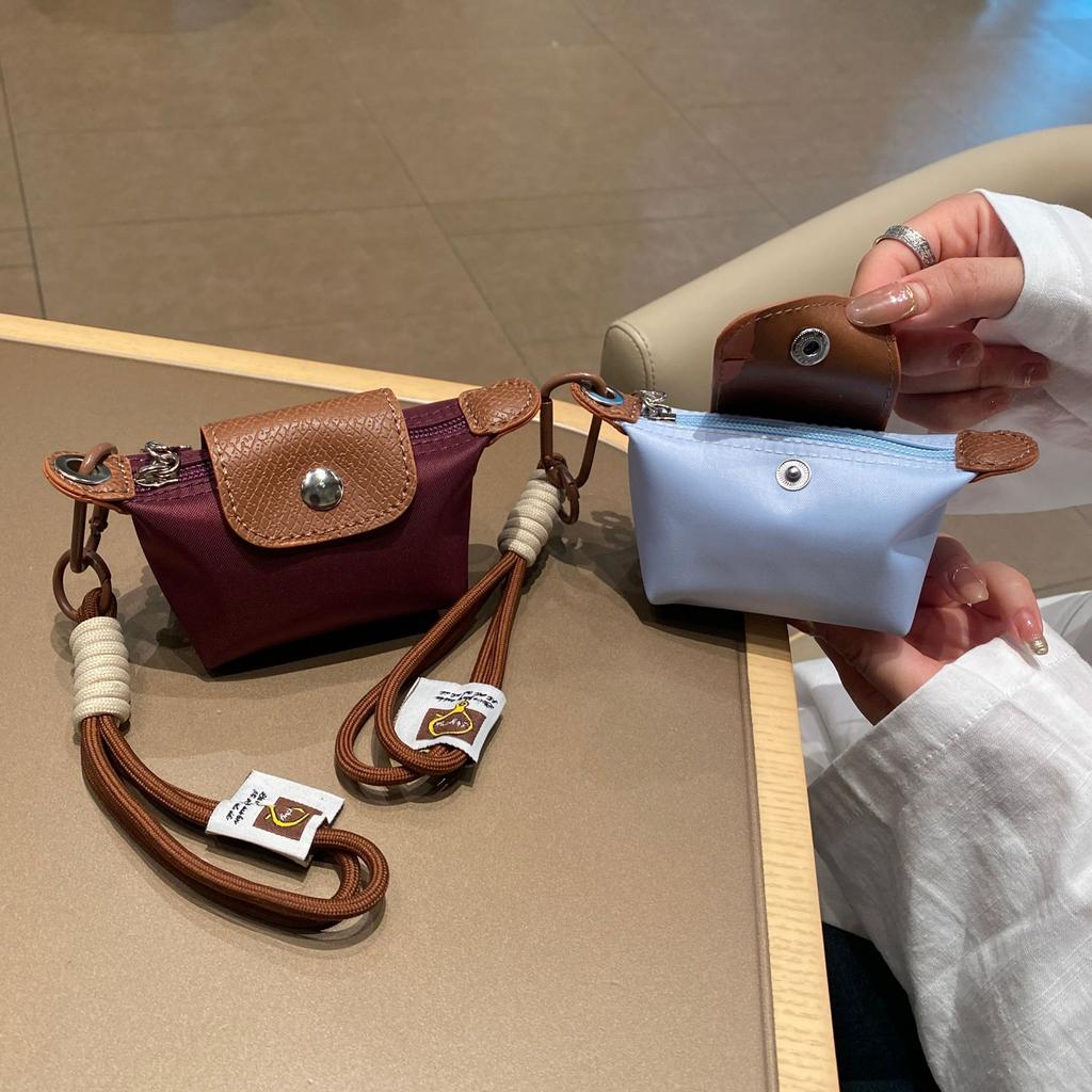 Mini dumpling bag female nylon waterproof and lightweight 5 new contrasting color change bag earphone lipstick key small hanging bag