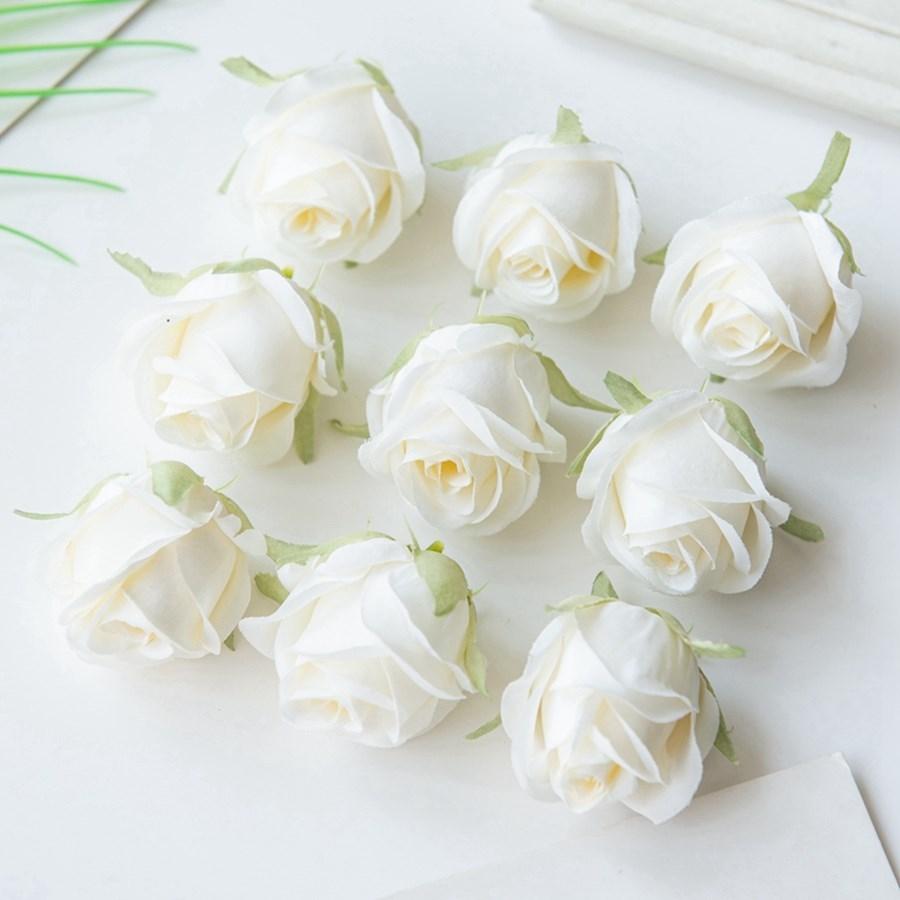 

40/80PC Artificial Flowers Home Outdoor Garden Wedding Wall Decor DIY Festival Wreath Scrapbook Accessories Silk Rose Head Gifts 40 Pcs