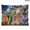 Japanese Anime Pirate Wall Tapestry Aesthetic Wall Hanging Printed Fabric Blanket Decorative Tapestries for Bedroom Living Room Home Decor