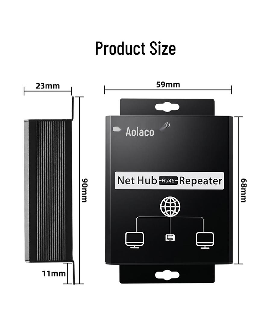 100M Gigabit POE Repeater: One Cable Powers 3 Cameras, 48V Support, No Extra Power Supply Required