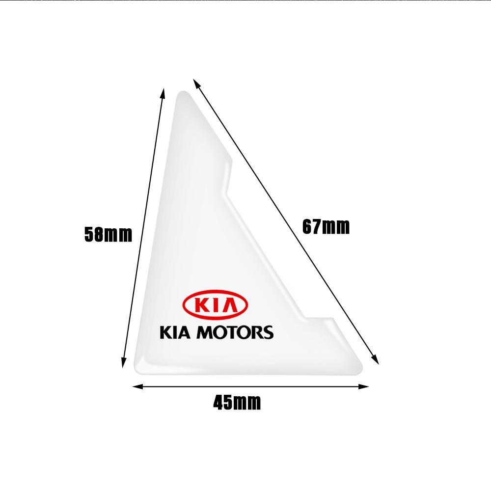 AABIU1 2/4Pcs Transparent Car Door Corner Stickers Auto Door Angle Edge Cover Anti-Scratch Decal For KIA Rio Ceed Sportage Cerato Soul