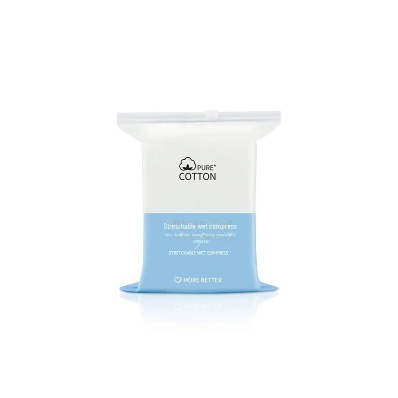 Compact Disposable Stretchable Cotton Pads for Makeup Removal and Compressing