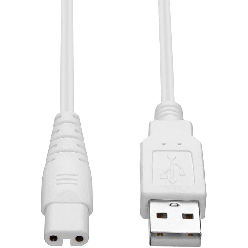 USB Charging Cable for Nicwell, Fairywill, Aquasonic, MOSPRO, Nicefeel, Zerhunt, Oralfree, Waterfloss, Tovendor, Hangsun, Initio, McNaval , Cremax белый