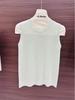 2026 Summer Women's Knit Sleeveless Vest: Round Neck Slim Fit Layered Base Shirt