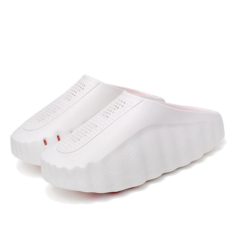 

TUINANLE Women Fashion Sandals Couple Closed Toe Thick Platform Summer Non slip Soft EVA Unisex Indoor Bathroom Slides Flip Flops 46-47 рожевий
